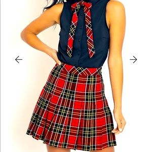 Blackmilk Harry Potter skirt - TARTAN GRYFFINDOR HIGH SCHOOL SKIRT - size 8